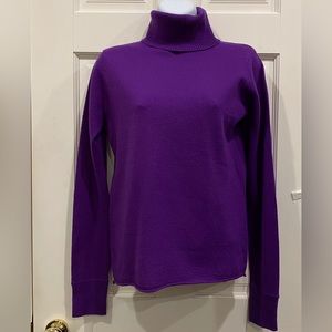 DKNY purple wool classic turtleneck